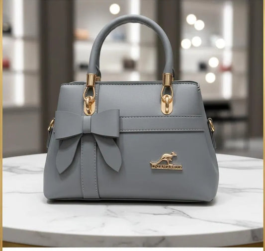 Girl's Leather Plain Hand Bag